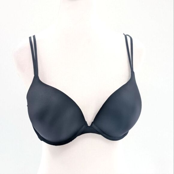 Ambrielle Super Padded Black Under Wire Push Up Adjustable Bra Size 34D - Picture 1 of 4